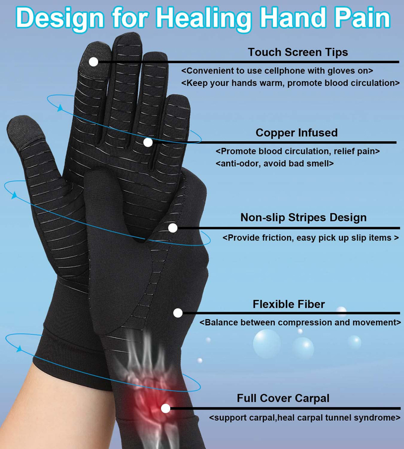 Compression Gloves for Rheumatoid Arthritis