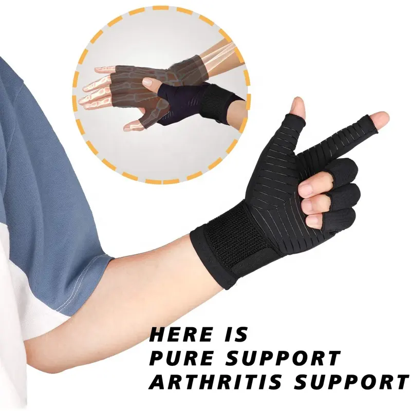 Compression Arthritis Gloves with Strap Wecare